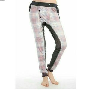 NWT WILDFOX plaid pj pants